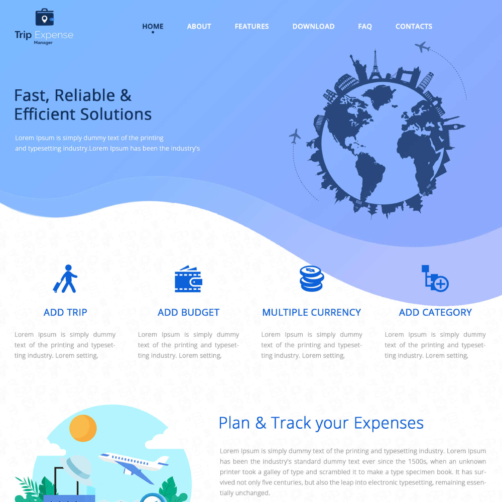 Trip Expence Manager - Website & Mobile App